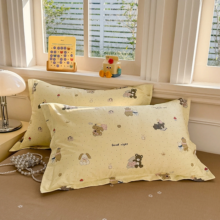 91家纺网 家纺一手货源 找家纺 壹号库 2025新款全棉四件套 小熊日记