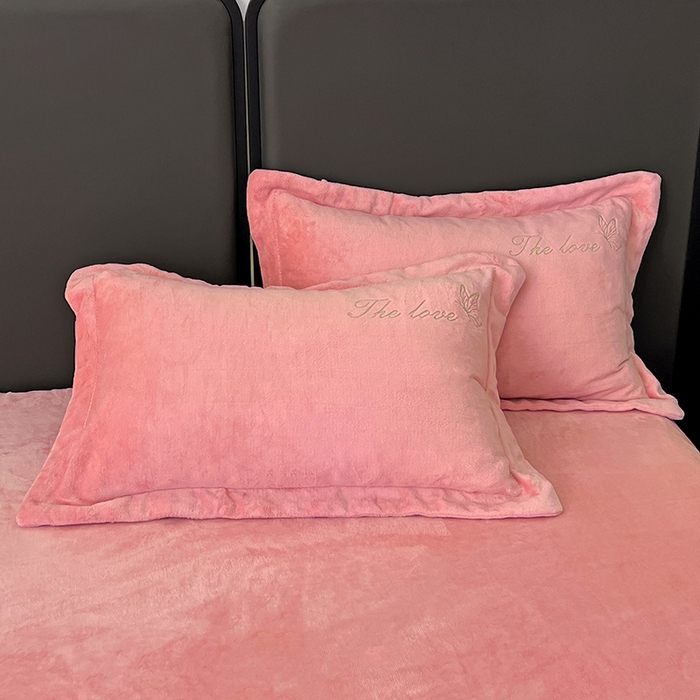 91家纺网 家纺一手货源 找家纺 （总）美芝莱床垫 2025新款亲肤舒适牛奶绒刺绣绣花四件套-时光花园