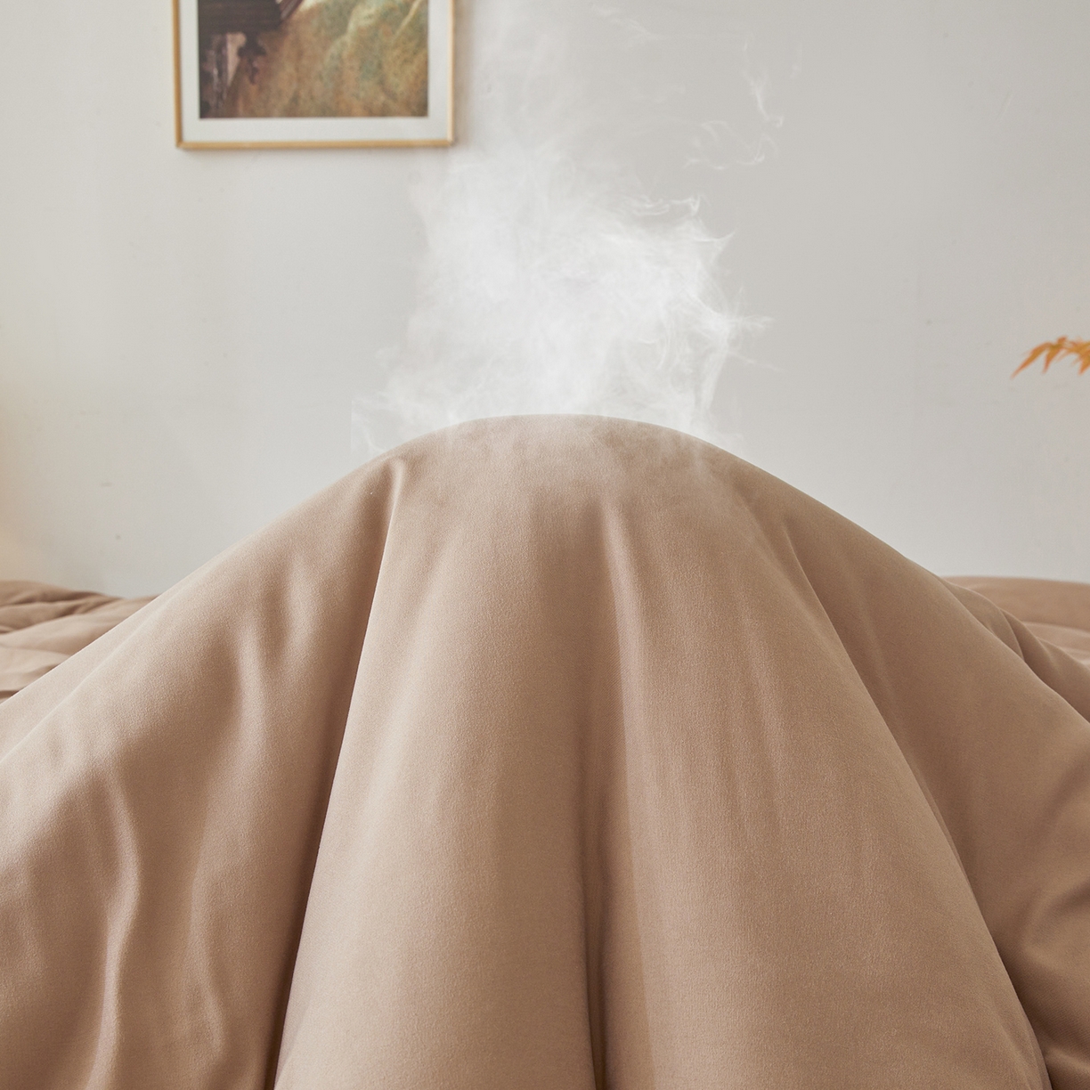 91家纺网 家纺一手货源 找家纺 上学郎家居 2025新款A类无染水洗棉大豆被子被芯 无染大豆 卡其