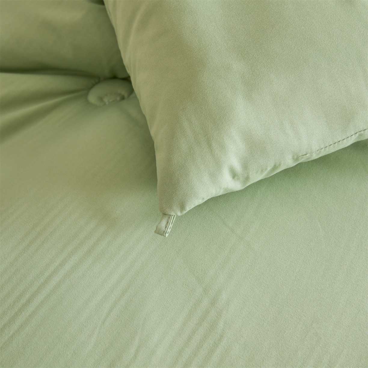 91家纺网 家纺一手货源 找家纺 上学郎家居 2025新款水洗棉大豆被子被芯-蝶舞 蝶舞大豆-青果绿