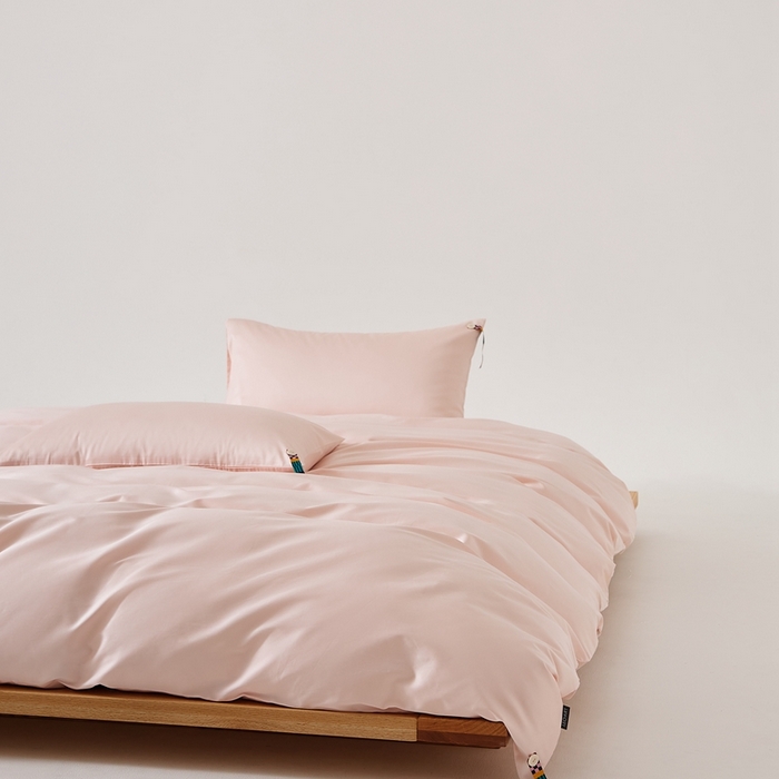 91家纺网 家纺一手货源 找家纺 涞澳家纺 2025新款亲肤舒适100S全棉分体（无衬系列）被套单品被套单件被套 100支全棉-润玉粉