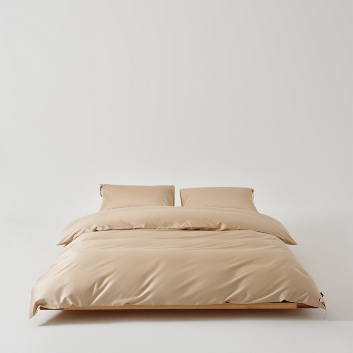 91家纺网 家纺一手货源 找家纺 涞澳家纺 2025新款亲肤舒适100S全棉分体（无衬系列）被套单品被套单件被套 100支全棉-檀棕