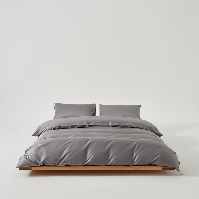 91家纺网 家纺一手货源 找家纺 涞澳家纺 2025新款亲肤舒适100S全棉分体（无衬系列）被套单品被套单件被套 100支全棉-中灰