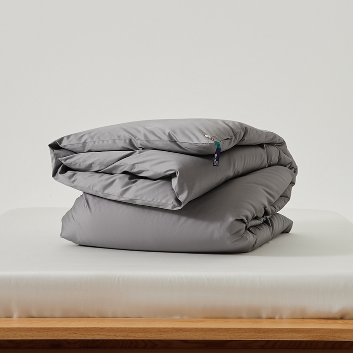 91家纺网 家纺一手货源 找家纺 涞澳家纺 2025新款亲肤舒适100S全棉分体（无衬系列）被套单品被套单件被套 100支全棉-中灰