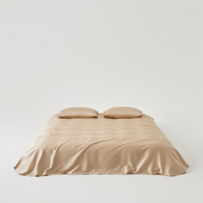 涞澳家纺 2025新款亲肤舒适100S全棉分体（无衬系列）床单单品床单单件床单 100支全棉-檀棕