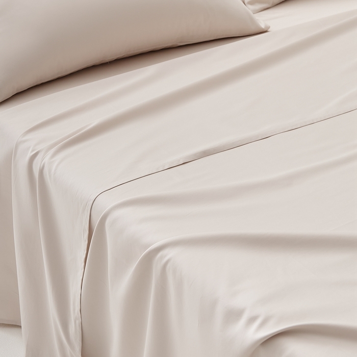 91家纺网 家纺一手货源 找家纺 涞澳家纺 2025新款亲肤舒适100S全棉分体（无衬系列）床单单品床单单件床单 100支全棉-馨雅金