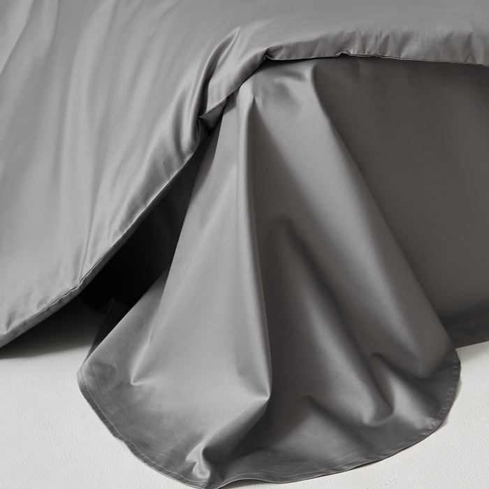 91家纺网 家纺一手货源 找家纺 涞澳家纺 2025新款亲肤舒适100S全棉分体（无衬系列）床单单品床单单件床单 100支全棉-中灰