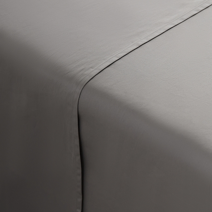 91家纺网 家纺一手货源 找家纺 涞澳家纺 2025新款亲肤舒适100S全棉分体（无衬系列）床单单品床单单件床单 100支全棉-中灰