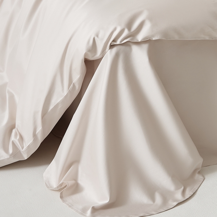 91家纺网 家纺一手货源 找家纺 涞澳家纺 2025新款亲肤舒适100S全棉分体（无衬系列）床单单品床单单件床单 100支全棉-馨雅金