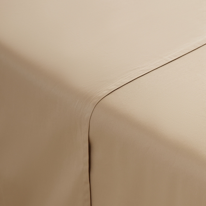 91家纺网 家纺一手货源 找家纺 涞澳家纺 2025新款亲肤舒适100S全棉分体（无衬系列）床单单品床单单件床单 100支全棉-檀棕