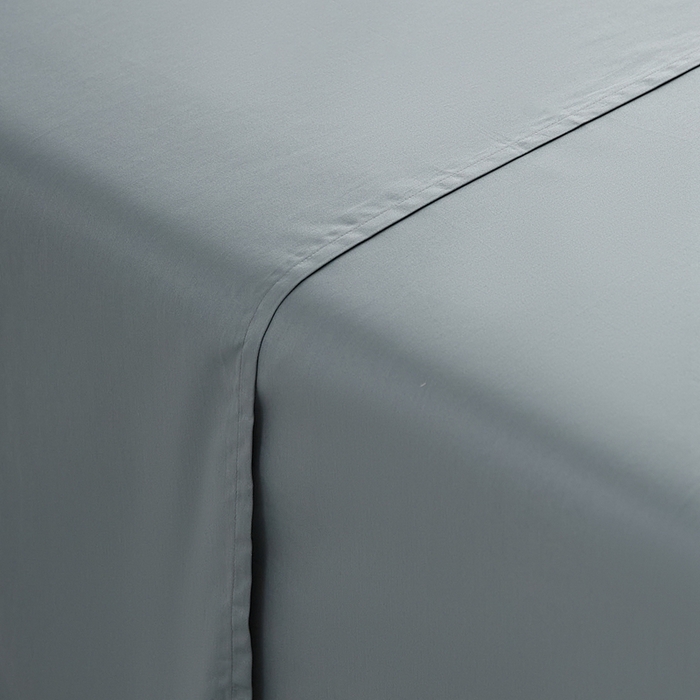 91家纺网 家纺一手货源 找家纺 涞澳家纺 2025新款亲肤舒适100S全棉分体（无衬系列）床单单品床单单件床单 100支全棉-蓝灰