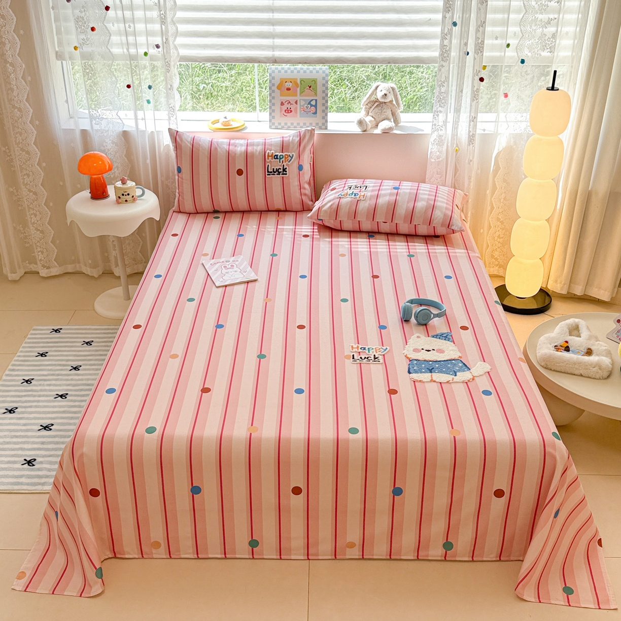 91家纺网 家纺一手货源 找家纺 （总）沐辰 2025新款A类全棉磨毛绣花单品床单床笠