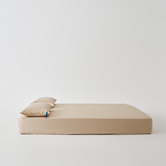 91家纺网 家纺一手货源 找家纺 涞澳家纺 2025新款亲肤舒适100S全棉分体（无衬系列）床笠单品床笠单件床笠 100支全棉-檀棕