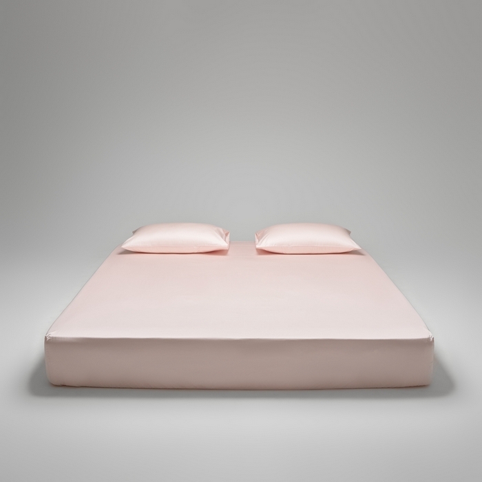 涞澳家纺 2025新款亲肤舒适100S全棉分体（无衬系列）床笠单品床笠单件床笠 100支全棉-润玉粉