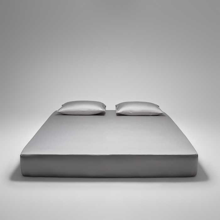 涞澳家纺 2025新款亲肤舒适100S全棉分体（无衬系列）床笠单品床笠单件床笠 100支全棉-中灰