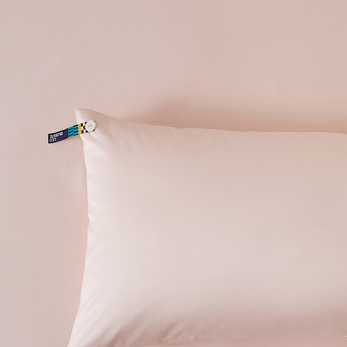 涞澳家纺 2025新款亲肤舒适100S全棉分体（无衬系列）枕套单品枕套单件枕套 100支全棉-润玉粉