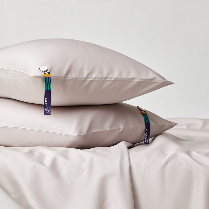 91家纺网 家纺一手货源 找家纺 涞澳家纺 2025新款亲肤舒适100S全棉分体（无衬系列）枕套单品枕套单件枕套 100支全棉-香芋