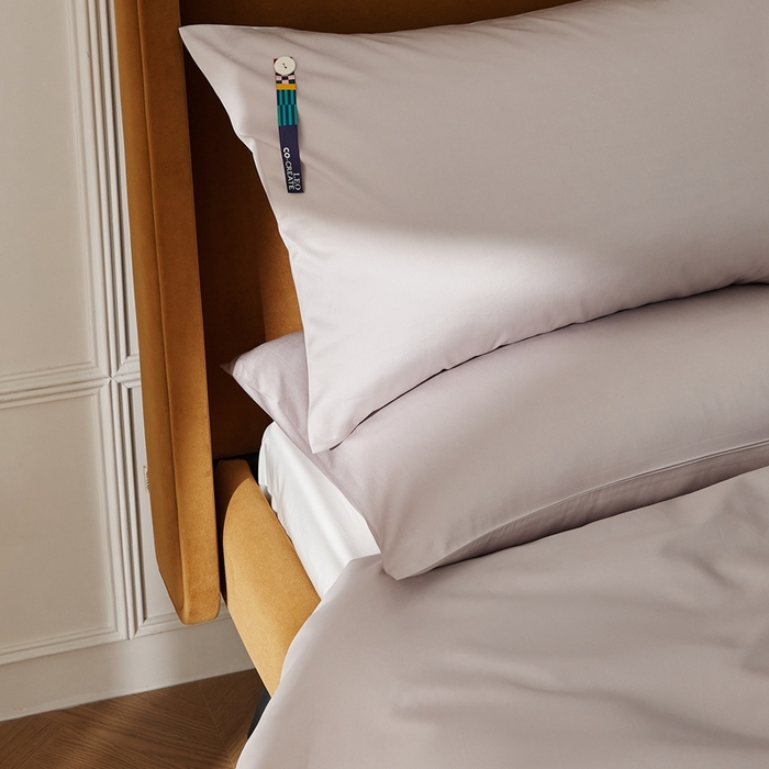 91家纺网 家纺一手货源 找家纺 涞澳家纺 2025新款亲肤舒适100S全棉分体（无衬系列）枕套单品枕套单件枕套 100支全棉-香芋