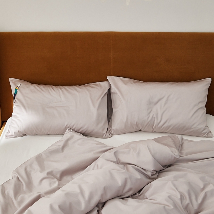 91家纺网 家纺一手货源 找家纺 涞澳家纺 2025新款亲肤舒适100S全棉分体（无衬系列）枕套单品枕套单件枕套 100支全棉-香芋