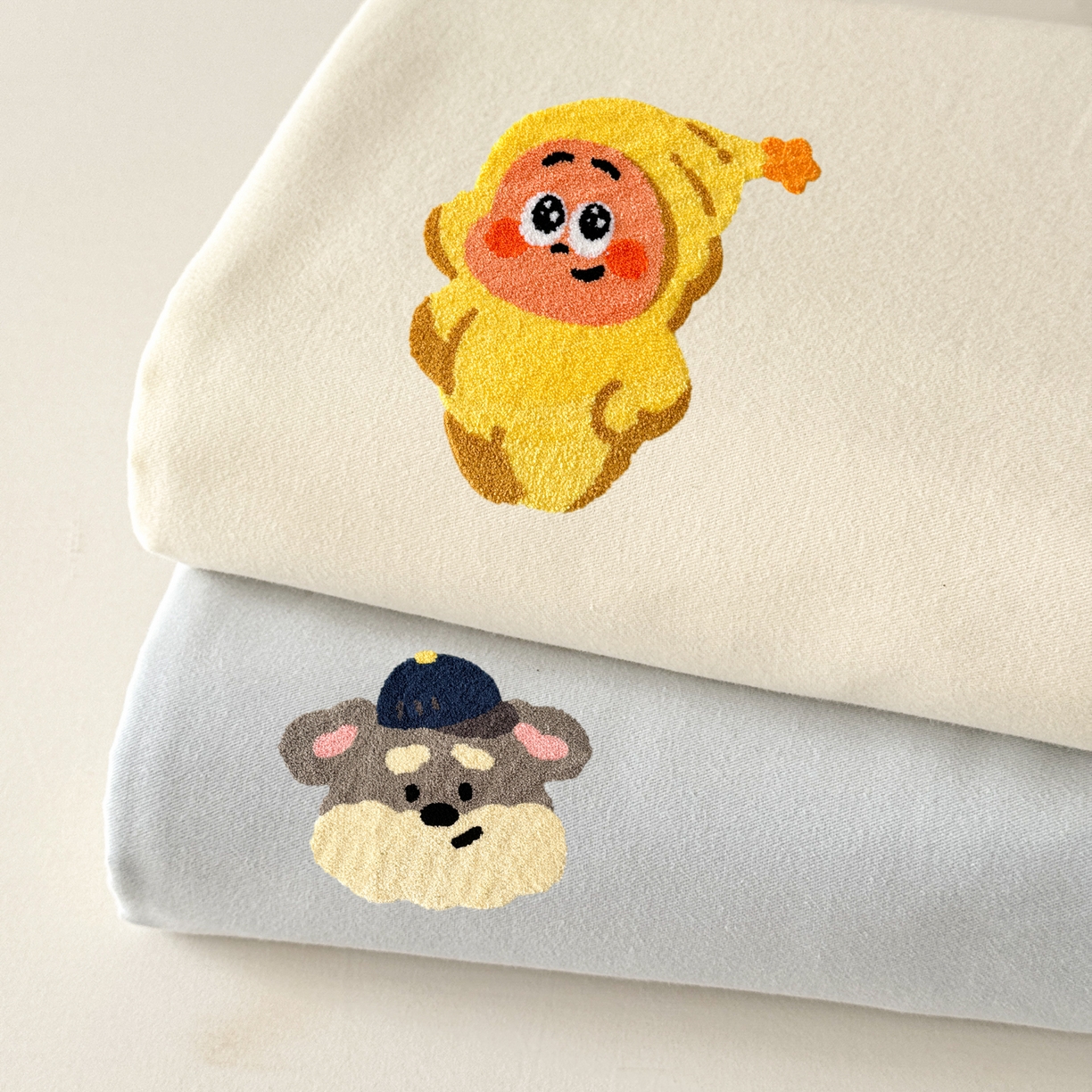 91家纺网 家纺一手货源 找家纺 沐辰 2025新款A类全棉磨毛绣花单品床单床笠 组合图仅展示