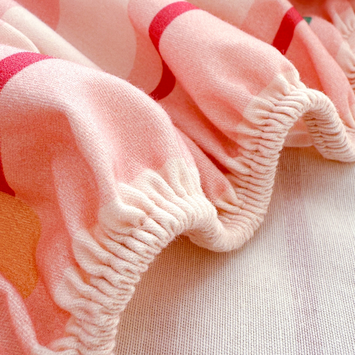 91家纺网 家纺一手货源 找家纺 沐辰 2025新款A类全棉磨毛绣花单品床单床笠 点点西高地-床笠