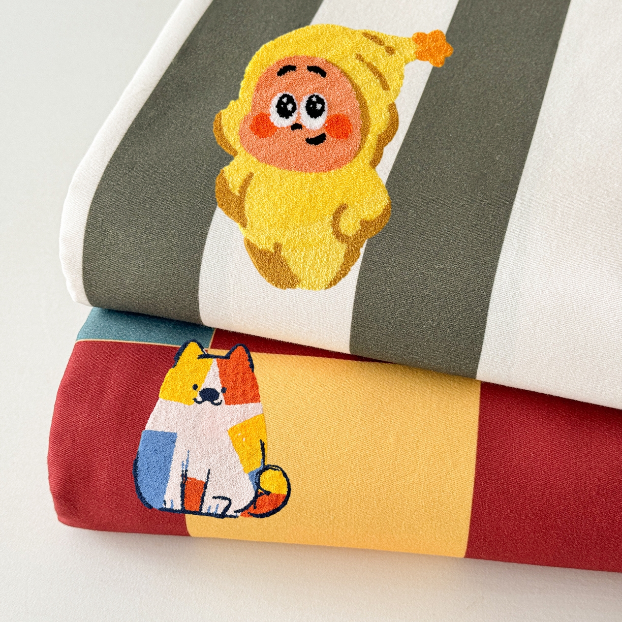 91家纺网 家纺一手货源 找家纺 沐辰 2025新款A类全棉磨毛绣花单品床单床笠 组合图仅展示