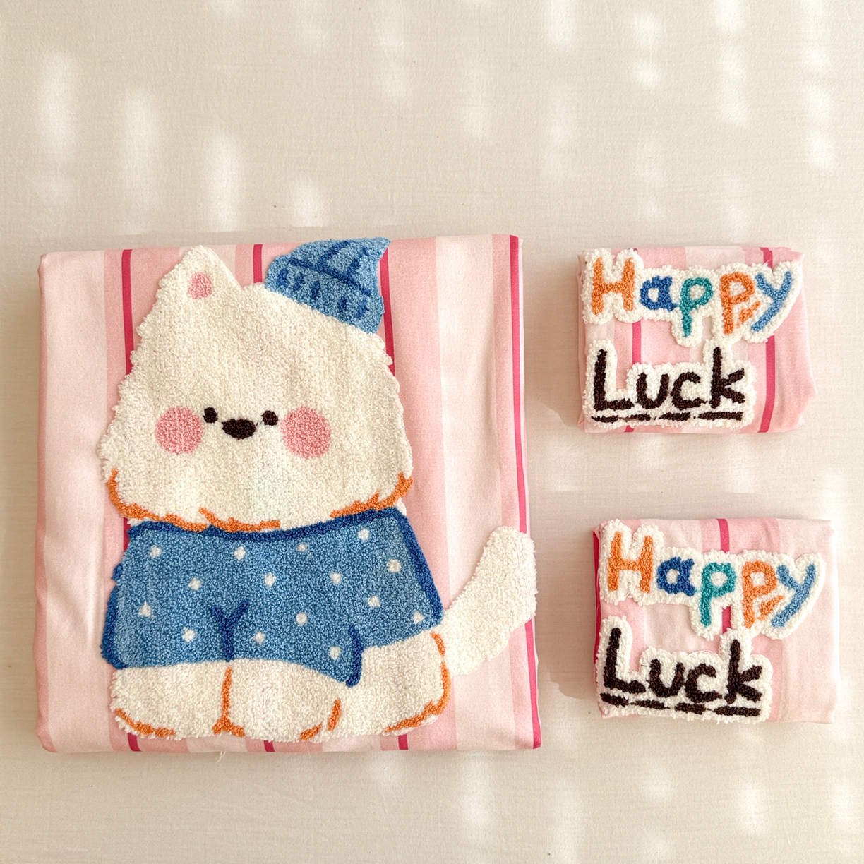 91家纺网 家纺一手货源 找家纺 沐辰 2025新款A类全棉磨毛绣花单品床单床笠 点点西高地-床单