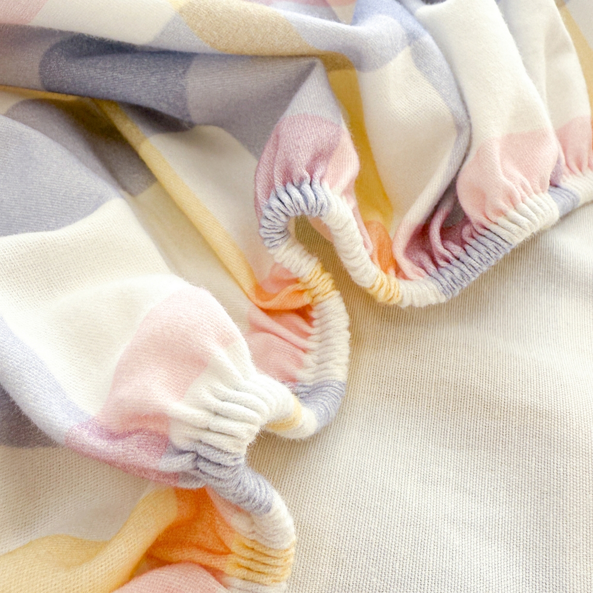 91家纺网 家纺一手货源 找家纺 沐辰 2025新款A类全棉磨毛绣花单品床单床笠 幸运西高地-床笠