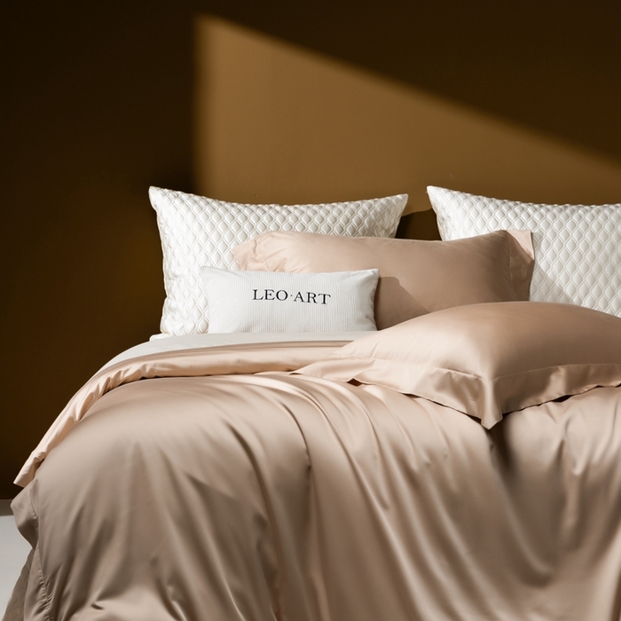 91家纺网 家纺一手货源 找家纺 涞澳家纺 2025新款80天丝棉磨毛床盖压线款四件套-星河入梦 星河入梦-咖