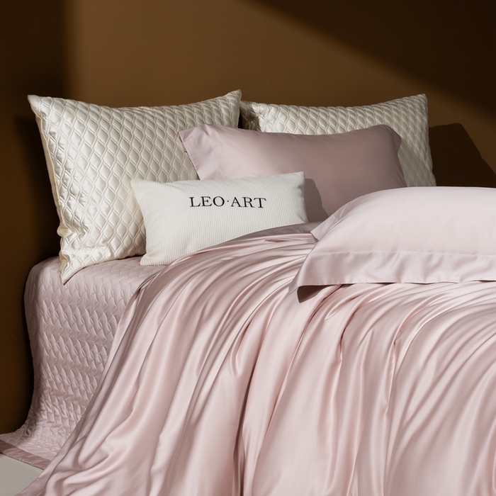 涞澳家纺 2025新款80天丝棉磨毛床盖压线款四件套-星河入梦 星河入梦-梅子