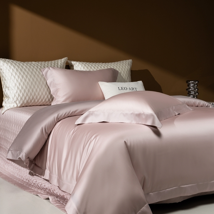 91家纺网 家纺一手货源 找家纺 涞澳家纺 2025新款80天丝棉磨毛床盖压线款四件套-星河入梦 星河入梦-梅子