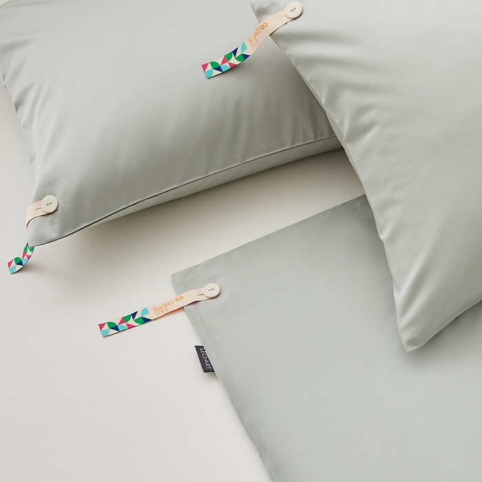 91家纺网 家纺一手货源 找家纺 涞澳家纺 2025新款亲肤舒适80S天丝棉分体（无衬系列）被套单品被套单件被套 80天丝棉-青豆绿