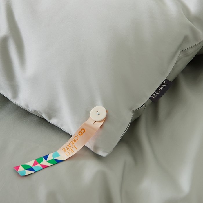 91家纺网 家纺一手货源 找家纺 涞澳家纺 2025新款亲肤舒适80S天丝棉分体（无衬系列）被套单品被套单件被套 80天丝棉-青豆绿