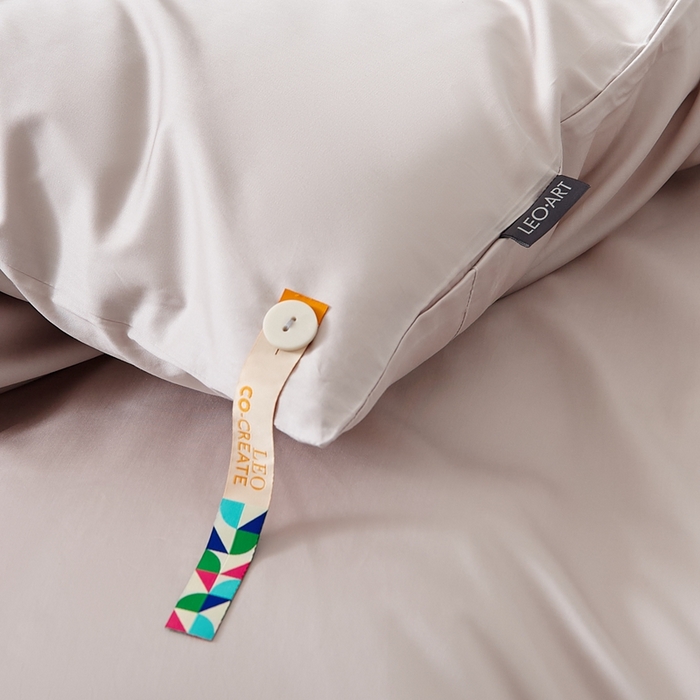 91家纺网 家纺一手货源 找家纺 涞澳家纺 2025新款亲肤舒适80S天丝棉分体（无衬系列）被套单品被套单件被套 80天丝棉-米灰