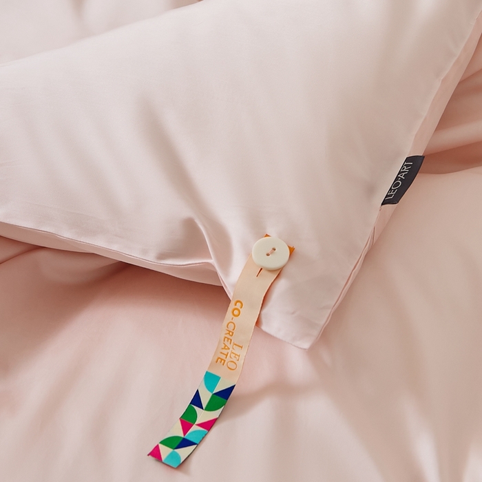 91家纺网 家纺一手货源 找家纺 涞澳家纺 2025新款亲肤舒适80S天丝棉分体（无衬系列）被套单品被套单件被套 80天丝棉-香草粉