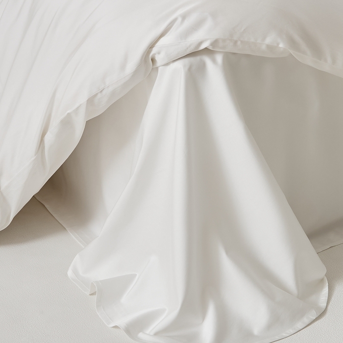 91家纺网 家纺一手货源 找家纺 涞澳家纺 2025新款亲肤舒适80S天丝棉分体（无衬系列）床单单品床单单件床单 80天丝棉-莹白