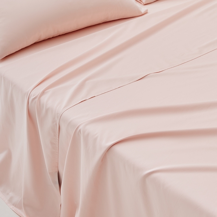 91家纺网 家纺一手货源 找家纺 涞澳家纺 2025新款亲肤舒适80S天丝棉分体（无衬系列）床单单品床单单件床单 80天丝棉-香草粉