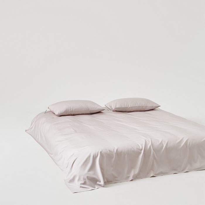 91家纺网 家纺一手货源 找家纺 涞澳家纺 2025新款亲肤舒适80S天丝棉分体（无衬系列）床单单品床单单件床单 80天丝棉-米灰