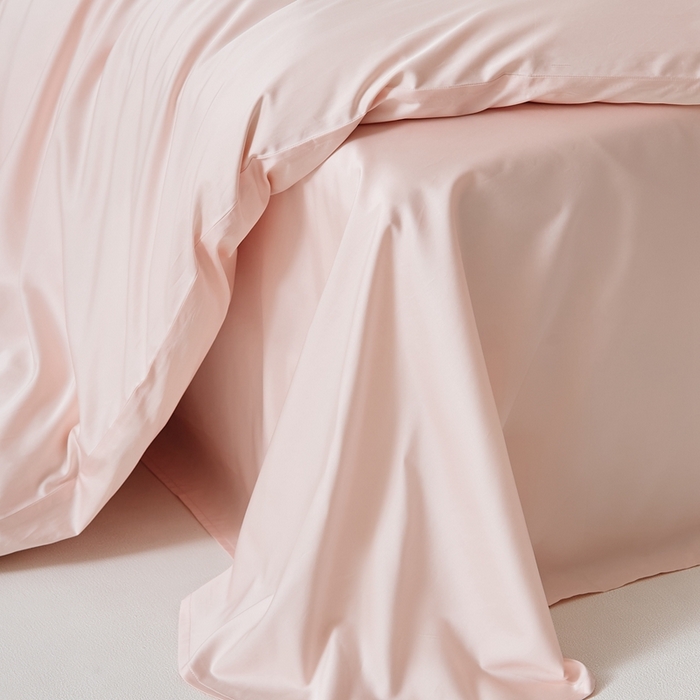 91家纺网 家纺一手货源 找家纺 涞澳家纺 2025新款亲肤舒适80S天丝棉分体（无衬系列）床单单品床单单件床单 80天丝棉-香草粉