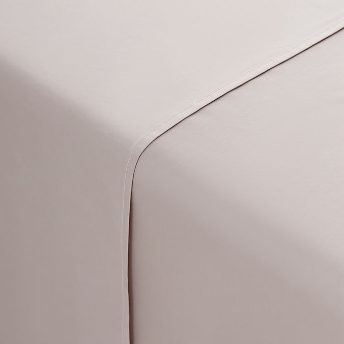 91家纺网 家纺一手货源 找家纺 涞澳家纺 2025新款亲肤舒适80S天丝棉分体（无衬系列）床单单品床单单件床单 80天丝棉-米灰