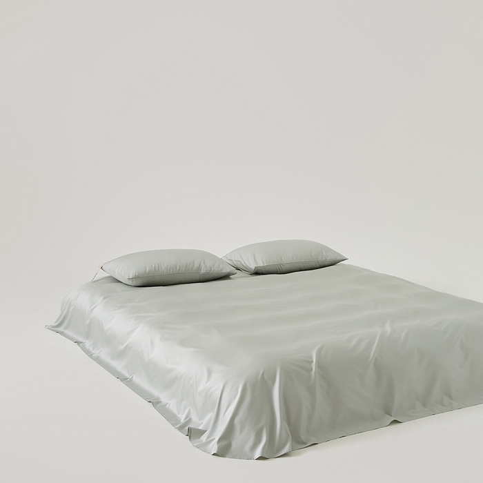 91家纺网 家纺一手货源 找家纺 涞澳家纺 2025新款亲肤舒适80S天丝棉分体（无衬系列）床单单品床单单件床单 80天丝棉-青豆绿