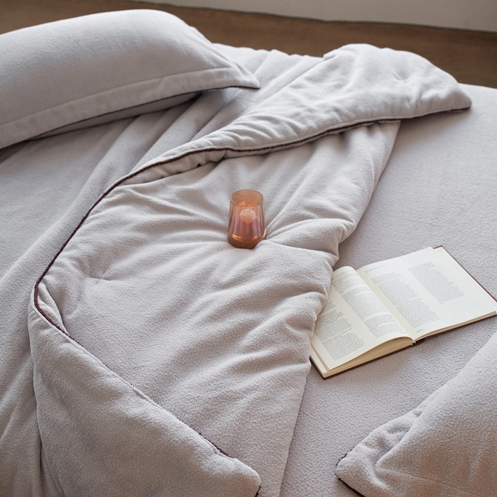 91家纺网 家纺一手货源 找家纺 涞澳家纺 2025新款亲肤舒适毛巾绒懒人被被子被芯 毛巾绒懒人被-灰