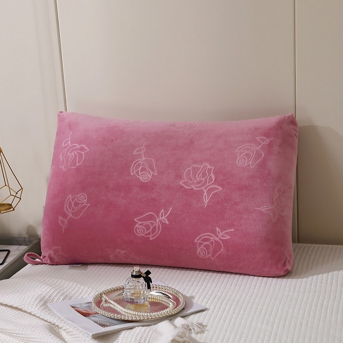 91家纺网 家纺一手货源 找家纺 （总）木子晗 2025新款玫瑰绒热熔枕头枕芯