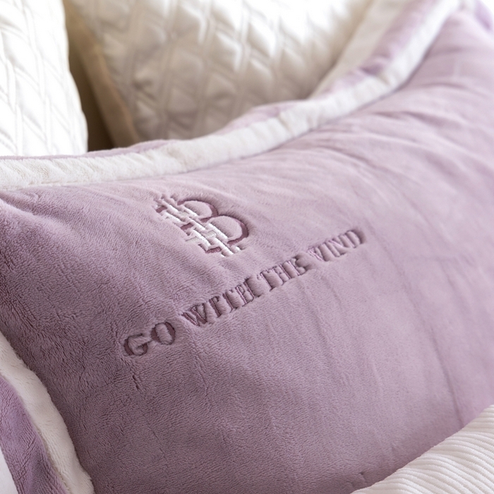 91家纺网 家纺一手货源 找家纺 涞澳家纺 2025秋冬新款亲肤舒适牛奶绒四件套-简慕 简慕-月光紫