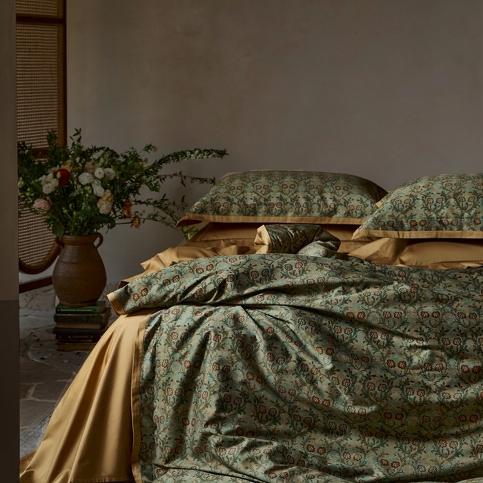 91家纺网 家纺一手货源 找家纺 涞澳家纺 2025秋冬新款亲肤舒适全棉纯棉印花四件套 恬心