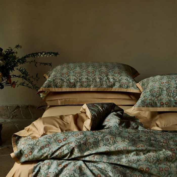 91家纺网 家纺一手货源 找家纺 涞澳家纺 2025秋冬新款亲肤舒适全棉纯棉印花四件套 恬心