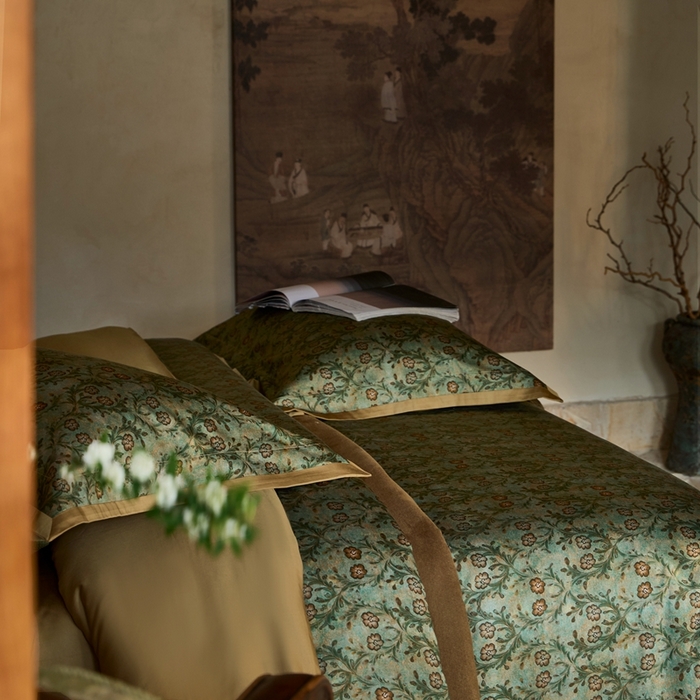 91家纺网 家纺一手货源 找家纺 涞澳家纺 2025秋冬新款亲肤舒适全棉纯棉印花四件套 恬心