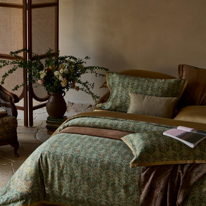 91家纺网 家纺一手货源 找家纺 涞澳家纺 2025秋冬新款亲肤舒适全棉纯棉印花四件套 恬心