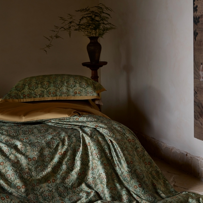 91家纺网 家纺一手货源 找家纺 涞澳家纺 2025秋冬新款亲肤舒适全棉纯棉印花四件套 恬心