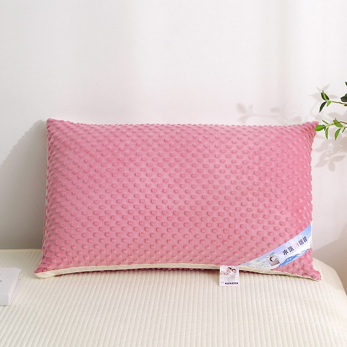 木子晗 2025新款绒豆豆枕头枕芯 粉色